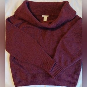 H&M XS red/maroon sweater cowl neck